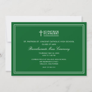 Catholic Graduation Mass Invitation