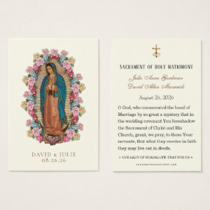 Catholic Guadalupe Roses Wedding Prayer