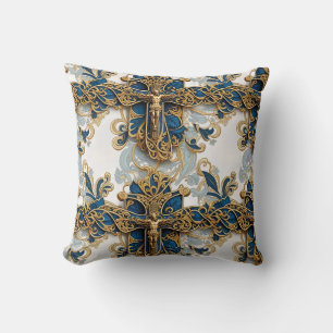 Catholic Holy Cross Pattern Cushion