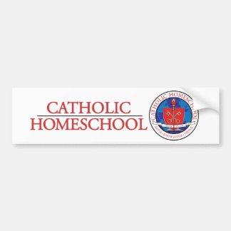 Catholic Homeschool Crest Bumper Sticker