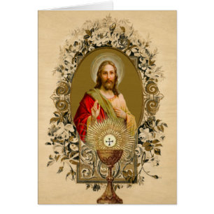 Catholic Jesus First Communion Chalice Host