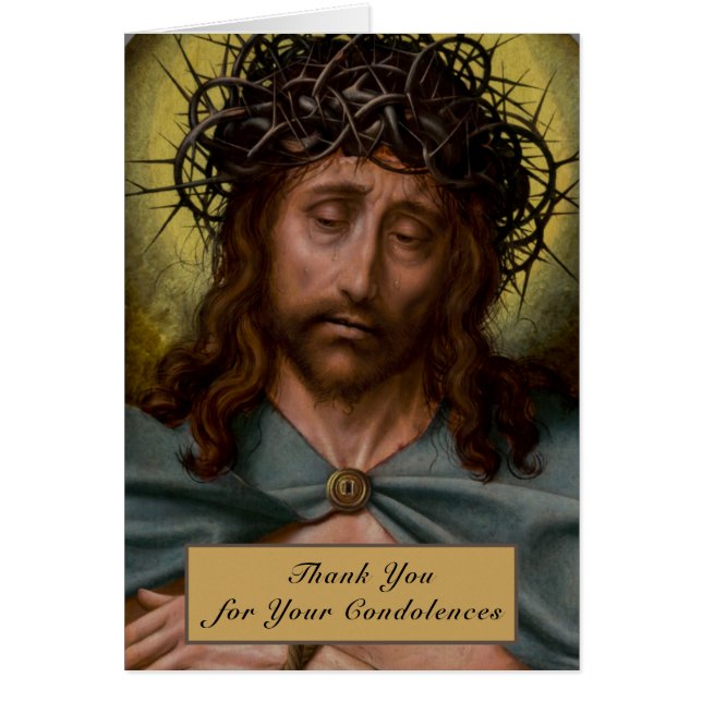 Catholic Jesus Man of Sorrows  Funeral Prayer (Front)