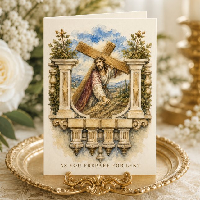 Catholic Lent Card Jesus Carrying the Cross  (Creator Uploaded)