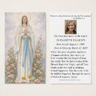 Catholic Lourdes Funeral Memorial Prayer Card