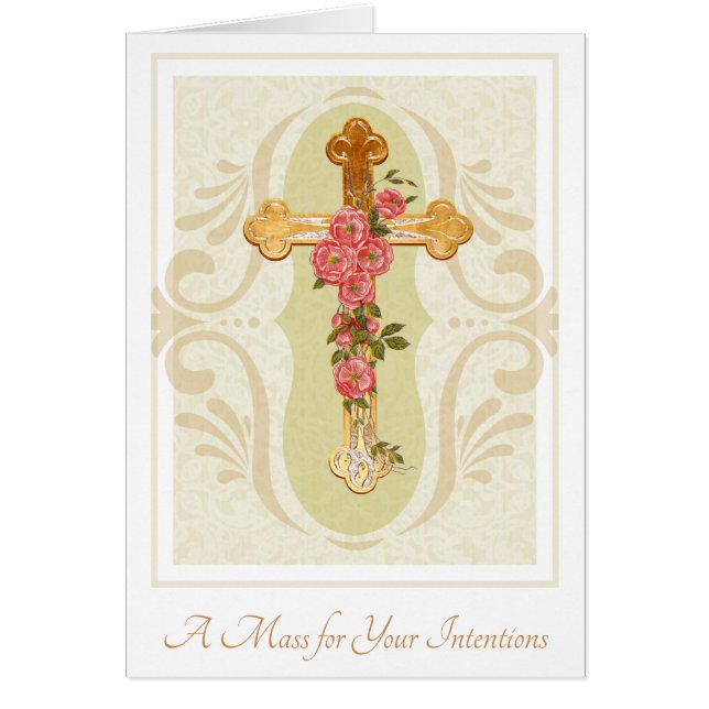 Catholic Mass Memorial Offering Card (Front)