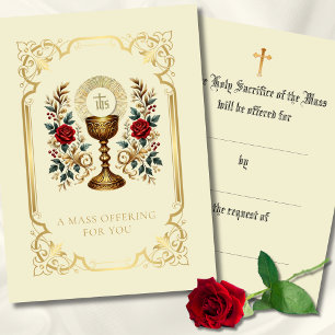 Catholic Mass Offering  Chalice Floral
