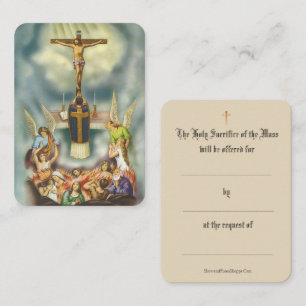 Catholic Mass Offering Prayer Holy Cards