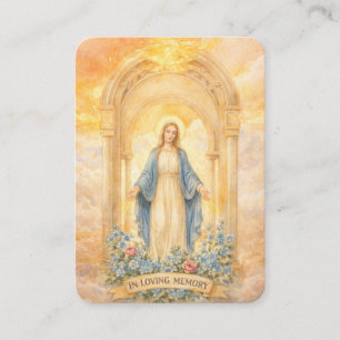 Catholic Memorial Prayer Card Funeral Keepsake