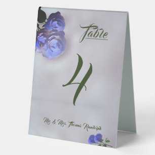 Catholic Misty Mauve and Green Table Number