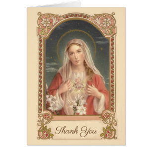 Catholic Mother Mary Condolence Thank You