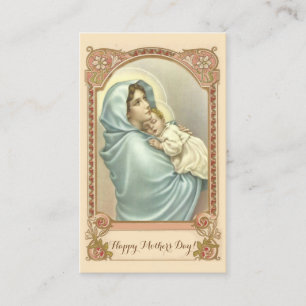 Catholic Mother's Day Remembrance Holy Card