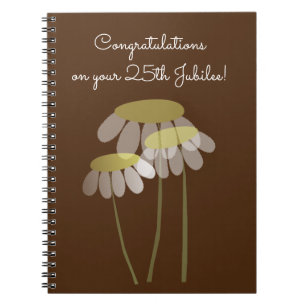 Catholic Nun 25th Jubilee Daisies Notebook