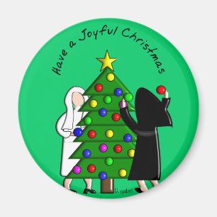 Catholic Nun Art Christmas Cards & Gifts Magnet