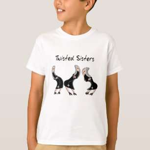 Catholic Nun Gifts "Twisted Sisters" Design T-Shirt