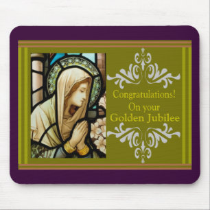 Catholic Nun "Golden Jubilee" Cards & Gifts Mouse Pad