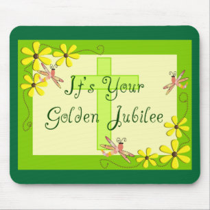 Catholic Nun Golden Jubilee Cards Mouse Pad