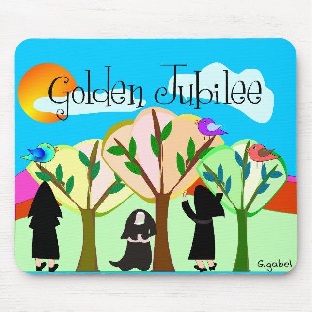 Catholic Nun Golden Jubilee Gifts Mouse Pad (Front)