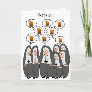 Catholic Nun Humour Card