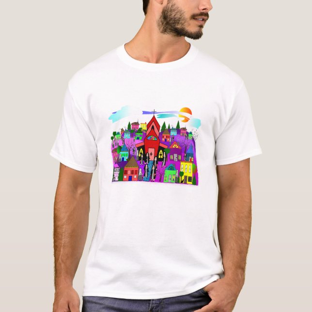 Catholic Nuns Art "Heading to Church" T-Shirt (Front)