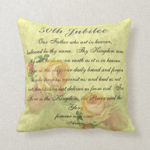Catholic Nuns Golden 50th Jubilee Pillow