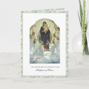 Catholic Nuns Religious Profession of Vows Card