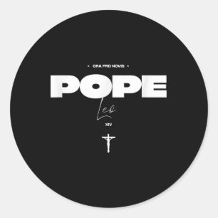 Catholic Pope Leo Xiv – Faith-inspired Religious Classic Round Sticker