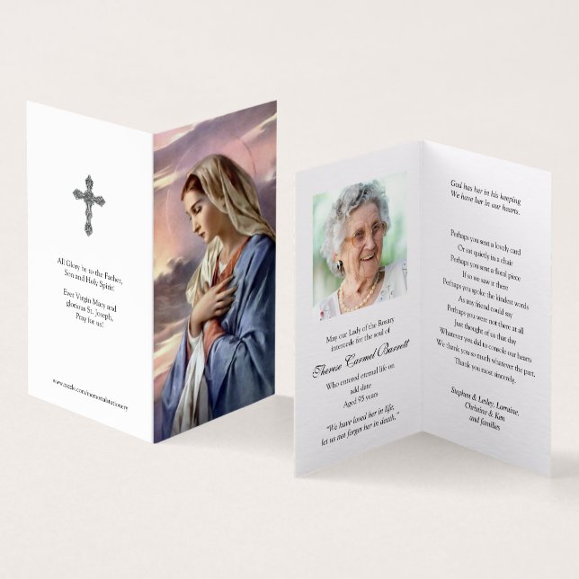 Catholic Prayer Cards | Holy Mother (Inside and Outside)