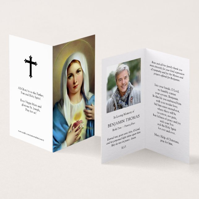 Catholic Prayer Cards | Italian Mary (Inside and Outside)