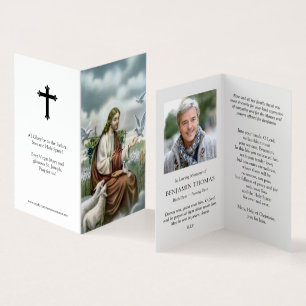 Catholic Prayer Cards Jesus with Doves