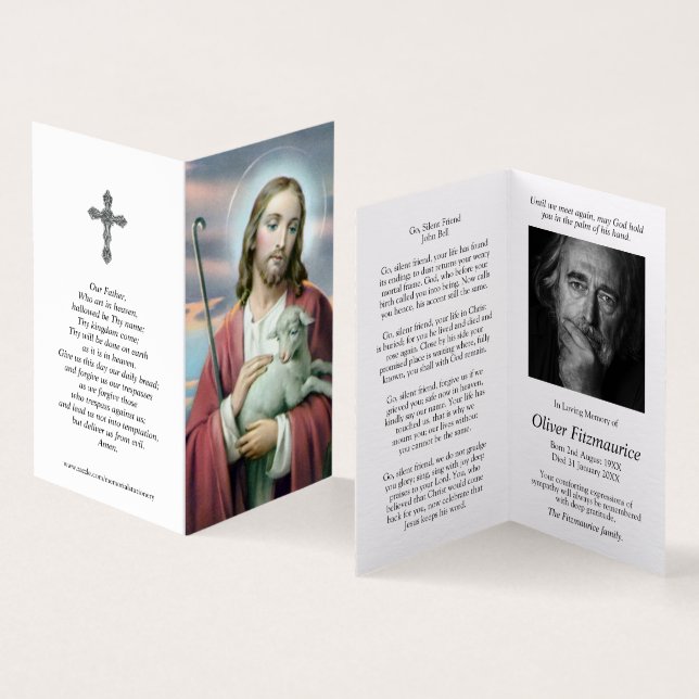 Catholic Prayer Cards | Lamb of God (Inside and Outside)