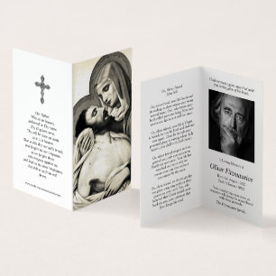 Catholic Prayer Cards   Mary Cradles Jesus