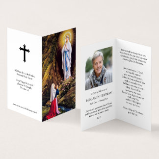 Catholic Prayer Cards | Our Lady Lourdes 1