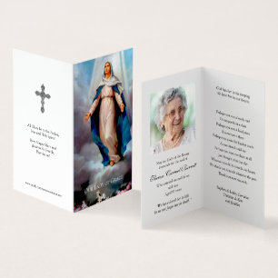 Catholic Prayer Cards Our Lady of Grace