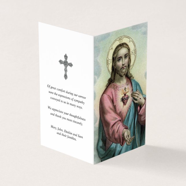 Catholic Prayer Cards | Sweet Heart Jesus (Outside)