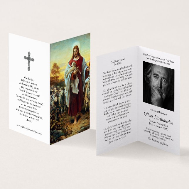 Catholic Prayer Cards | The Good Shepherd (Inside and Outside)