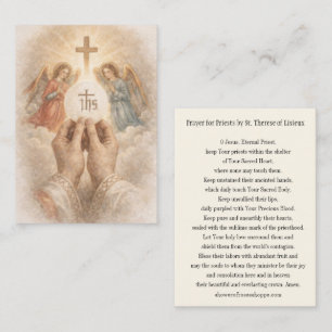 Catholic Prayer for Priests by St. Therese  Business Card