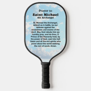 Catholic Prayer for Protection and Courage Pickleball Paddle