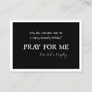 Catholic prayer for Souls in Purgatory Funeral  Place Card