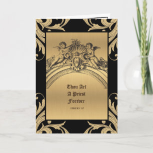 Catholic Priest Anniversary Ordination Angels Card