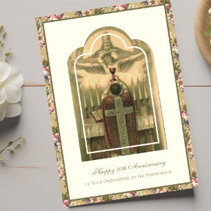 Catholic Priest Anniversary Ordination Deacon  Card