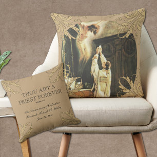 Catholic Priest Anniversary Ordination Holy Orders Cushion