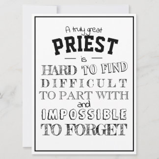 Catholic PRIEST Appreciation Thank you Gift Card