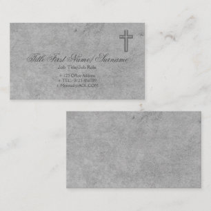 Catholic Priest Christian Church Faith ANY Clergy Business Card