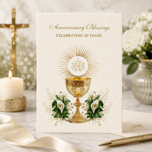 Catholic Priest Deacon Ordination Anniversary Card
