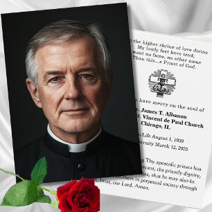 Catholic Priest Funeral Memorial Prayer
