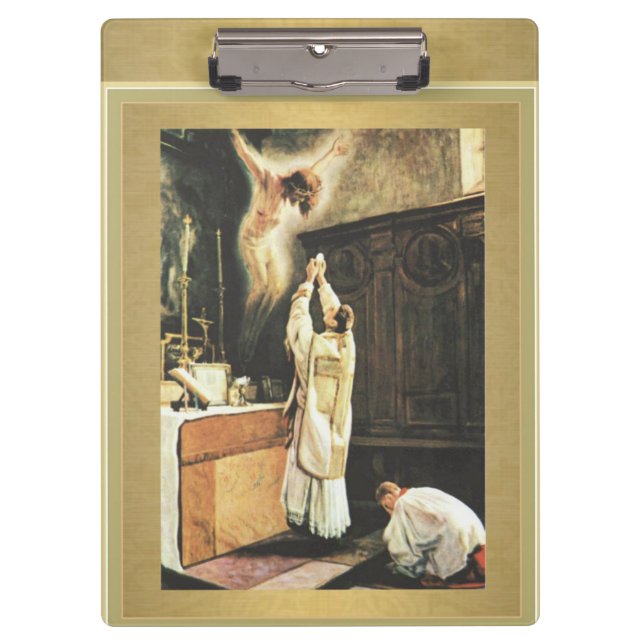 Catholic Priest offering Mass Clipboard (Front)