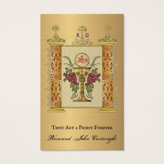 CATHOLIC PRIEST ORDINATION  ANNIVERSARY HOLY CARDS (Front)