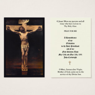 CATHOLIC PRIEST ORDINATION ANNIVERSARY HOLY CARDS