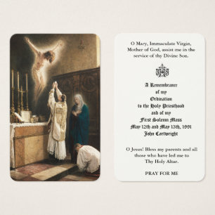 CATHOLIC PRIEST ORDINATION HOLY CARDS