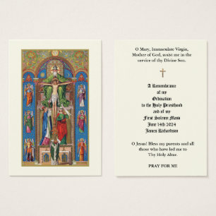 CATHOLIC PRIEST ORDINATION HOLY CARDS